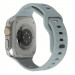 Mobile Origin Silicone Strap - силиконова каишка за Apple Watch 42мм, 44мм, 45мм, Ultra 49мм (светлосив)  2