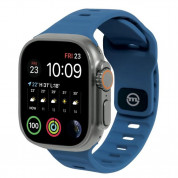 Mobile Origin Silicone Strap - силиконова каишка за Apple Watch 42мм, 44мм, 45мм, Ultra 49мм (син) 
