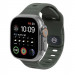 Mobile Origin Silicone Strap - силиконова каишка за Apple Watch 42мм, 44мм, 45мм, Ultra 49мм (тъмнозелен)  1