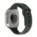 Mobile Origin Silicone Strap - силиконова каишка за Apple Watch 42мм, 44мм, 45мм, Ultra 49мм (тъмнозелен)  2