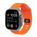 Mobile Origin Silicone Strap - силиконова каишка за Apple Watch 42мм, 44мм, 45мм, Ultra 49мм (оранжев)  1