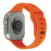 Mobile Origin Silicone Strap - силиконова каишка за Apple Watch 42мм, 44мм, 45мм, Ultra 49мм (оранжев)  2