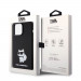 Karl Lagerfeld Liquid Silicone Choupette NFT Case - дизайнерски силиконов кейс за iPhone 15 Pro Max (черен) 7