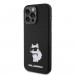 Karl Lagerfeld Liquid Silicone Choupette NFT Case - дизайнерски силиконов кейс за iPhone 15 Pro Max (черен) 2