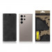 Tactical Xproof Flip Case - кожен калъф с поставка и отделение за кр. карти за Samsung Galaxy S24 Ultra (черен) 3