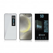 OBALME Tempered Glass Screen Protector 5D - обхващащо и ръбовете стъклено защитно покритие за дисплея на Samsung Galaxy S24 (черен-прозрачен) 2