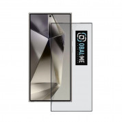 OBALME Tempered Glass Screen Protector 5D - обхващащо и ръбовете стъклено защитно покритие за дисплея на Samsung Galaxy S24 Ultra (черен-прозрачен)