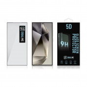 OBALME Tempered Glass Screen Protector 5D - обхващащо и ръбовете стъклено защитно покритие за дисплея на Samsung Galaxy S24 Ultra (черен-прозрачен) 2