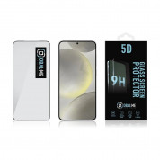 OBALME Tempered Glass Screen Protector 5D - обхващащо и ръбовете стъклено защитно покритие за дисплея на Samsung Galaxy S24 Plus (черен-прозрачен) 2
