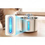 Oneisall Pet Water Fountain - автоматична поилка за домашни любимци (сребрист)  3
