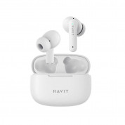 Havit TWS TW967 Earphones - безжични блутут слушалки с кейс за мобилни устройства (бял)