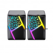 Havit SK763 USB 2.0 RGB Computer Speakers - тонколони за компютър с RGB подсветка (черен) 2