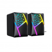 Havit SK763 USB 2.0 RGB Computer Speakers - тонколони за компютър с RGB подсветка (черен)