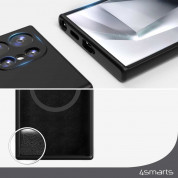 4smarts Cupertino Silicone Qi2 Case - силиконов (TPU) калъф с MagSafe за Samsung Galaxy S24 Ultra (черен) 3