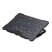 Havit F2076 Laptop Cooling Pad - охлаждаща ергономична поставка за Mac и преносими компютри до 17 инча (черен)