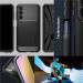Spigen Rugged Armor Case - тънък качествен силиконов (TPU) калъф за Samsung Galaxy A25 5G (черен) 10