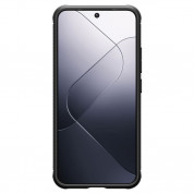 Spigen Rugged Armor Case - тънък качествен силиконов (TPU) калъф за Xiaomi 14 (черен) 3