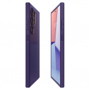 Spigen Liquid Air Case - силиконов (TPU) калъф с висока степен на защита за Samsung Galaxy S24 Ultra (лилав) 9