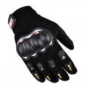 HR Motorcycle Touchscreen Gloves With Knuckle Protector (black)