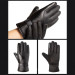 HR Men's Insulated PU leather Phone Gloves - зимни ръкавици за тъч екрани (сив) 7