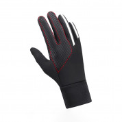 HR Insulated Anti-Slip Sport Gloves S - плетени зимни ръкавици за тъч екрани (черен) 1