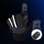 HR Insulated Anti-Slip Sport Gloves S - плетени зимни ръкавици за тъч екрани (черен) 3