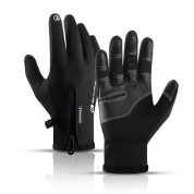 HR Anti-Slip Winter Sport Gloves M - зимни ръкавици за тъч екрани (черен)