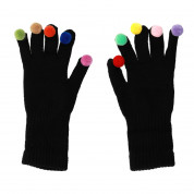 TL Women Braided Gloves - плетени зимни ръкавици за тъч екрани (черен)