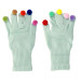 TL Women Braided Gloves - плетени зимни ръкавици за тъч екрани (зелен) 1