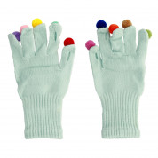 TL Women Braided Gloves - плетени зимни ръкавици за тъч екрани (зелен) 1