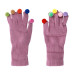 TL Women Braided Gloves - плетени зимни ръкавици за тъч екрани (розов) 2