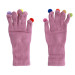 TL Women Braided Gloves - плетени зимни ръкавици за тъч екрани (розов) 1