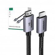Ugreen UltraHD Definition Series HDMI 2.1, 8K 60Hz Cable - високоскоростен 8K HDMI към HDMI кабел (100 см) (черен)  7