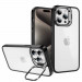 Tel Protect Kickstand Case and Camera Glass Lens - хибриден кейс с поставка и стъклени лещи за камерата за iPhone 12 (черен)  1