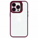 Tel Protect Kickstand Case and Camera Glass Lens - хибриден кейс с поставка и стъклени лещи за камерата за iPhone 14 (червен)  3