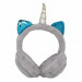 Gjby Plush Unicorn Kids On-Ear Headphones - слушалки подходящи за деца за мобилни устройства (сив) 1