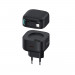 Usams GaN Wall Charger With Magnetic Retractable Lightning Cable 35W - захранване за ел. мрежа с USB-C изход и вграден Lightning кабел (черен) 1