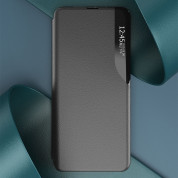Eco Leather View Case - кожен калъф, тип портфейл за Samsung Galaxy S24 Ultra (черен)  2