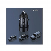 Usams C39 Dual Quick Car Charger 60W (black-clear) 6