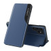 Eco Leather View Case - кожен калъф, тип портфейл за Samsung Galaxy S24 Ultra (син)  1