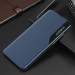 Eco Leather View Case - кожен калъф, тип портфейл за Samsung Galaxy S24 Ultra (син)  3