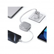 Usams 3-in-1 Fast Charging Cable with Multiple Connectors PD 60W - универсален USB-C кабел с Lightning, microUSB и USB-А адаптери (90 см) (тъмносив) 4