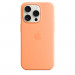 Apple iPhone Silicone Case with MagSafe - оригинален силиконов кейс за iPhone 15 Pro с MagSafe (оранжев)  3
