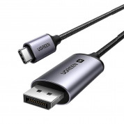 Ugreen High Definition Series USB-C to DisplayPort Cable - кабел с поддръжка на 8K за свързване от USB-C към DisplayPort (300 см) (тъмносив)