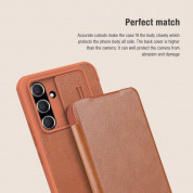 Nillkin Qin Book Pro Leather Flip Case - кожен калъф, тип портфейл за Samsung Galaxy A54 5G (черен) 6