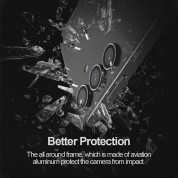 Nillkin CLRFilm Tempered Glass Lens Protector - предпазни стъклени лещи за камерата на Samsung Galaxy S24 (черен) 5