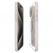 Spigen Ultra Hybrid MagSafe Case - хибриден кейс с висока степен на защита с MagSafe за iPhone 15 Pro Max (титан-мат)  3