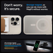 Spigen Ultra Hybrid MagSafe Case - хибриден кейс с висока степен на защита с MagSafe за iPhone 15 Pro Max (титан-мат)  9
