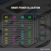 4Smarts GaN Charger Flex Pro 200W - захранване за ел. мрежа за лаптопи, смартфони и таблети с 4xUSB-C изходи с технология за бързо зареждане (бял) 7