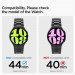 Spigen Modern Fit Band - стоманена каишка за Samsung Galaxy Watch 6 44мм (черен) 4